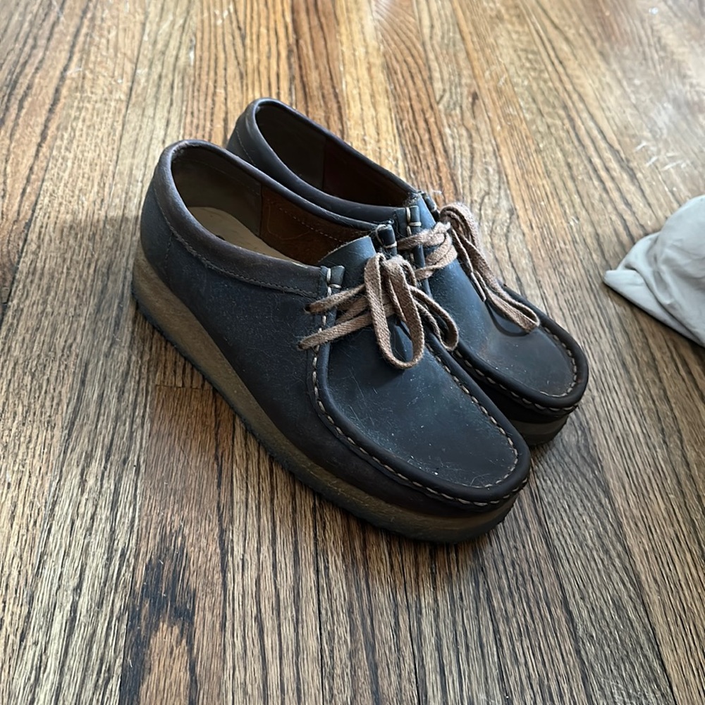 Leather Clark’s wallabies